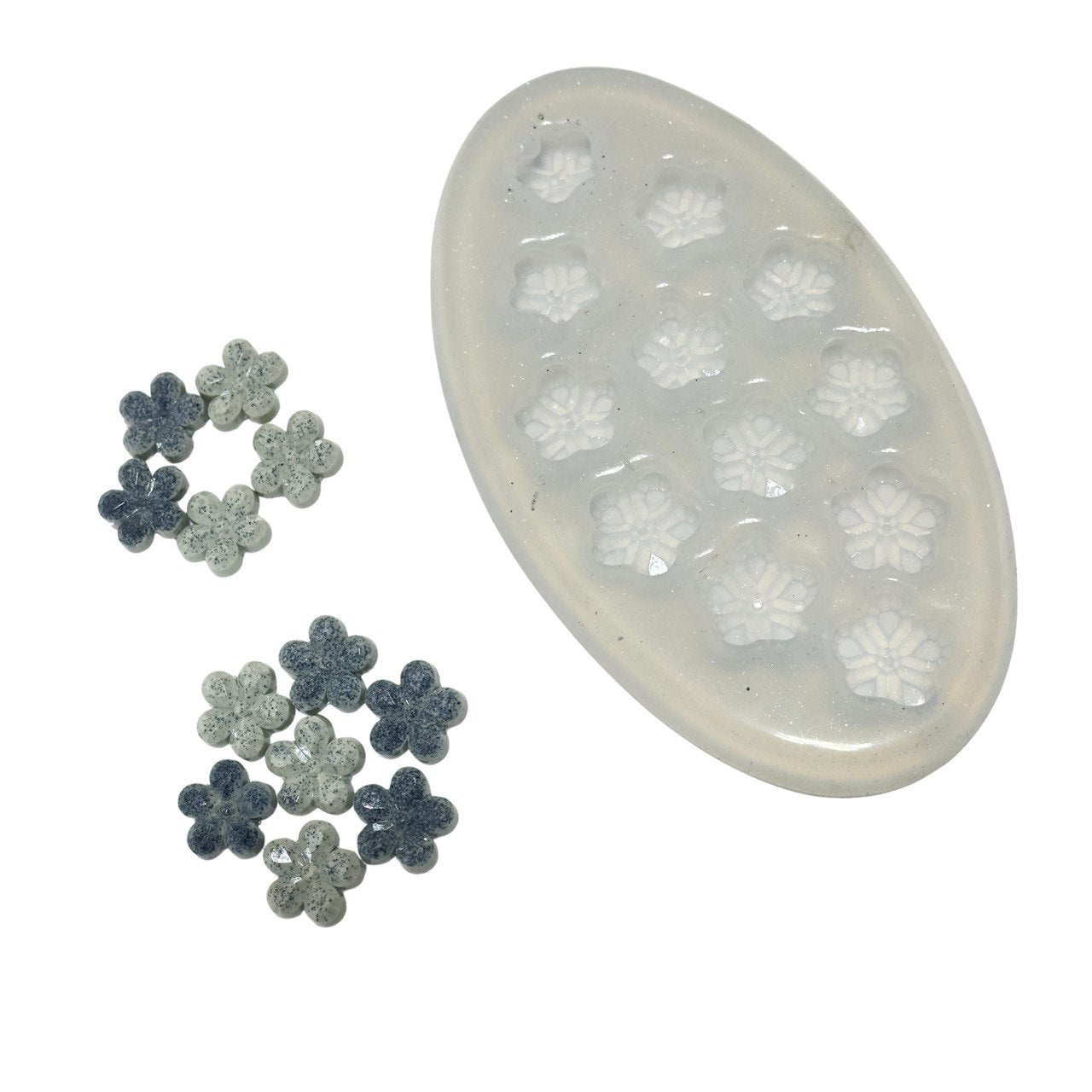 Petite 3D Floral Silicone Resin Molds