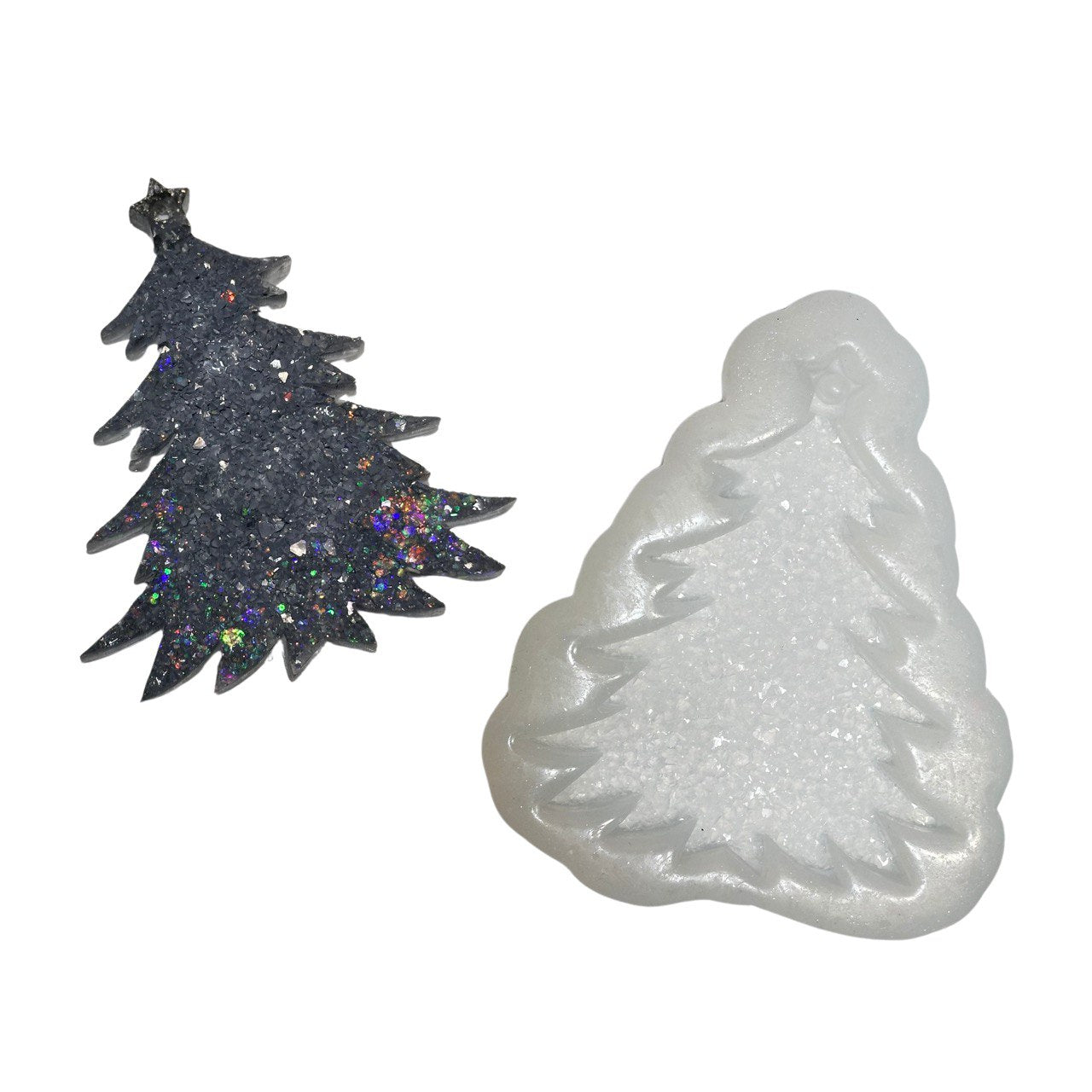 Xmas tree design Silicone Mould with Crystals