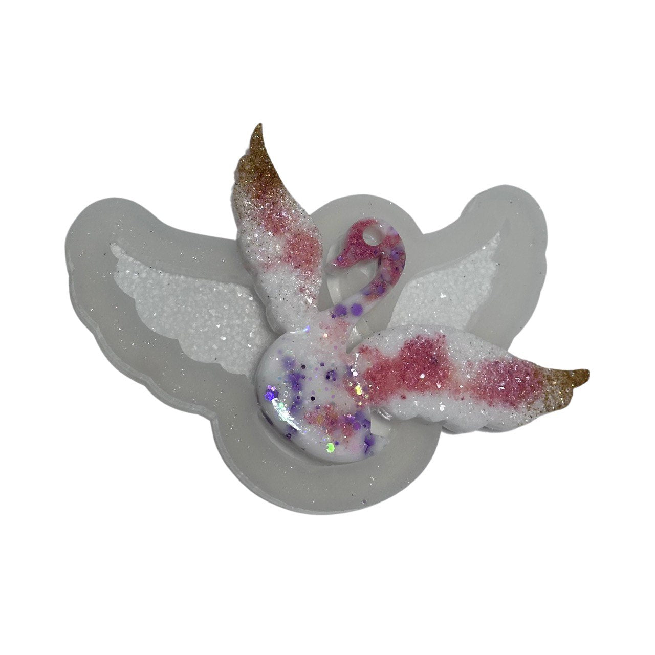 Swan Mold with Crystal Wings