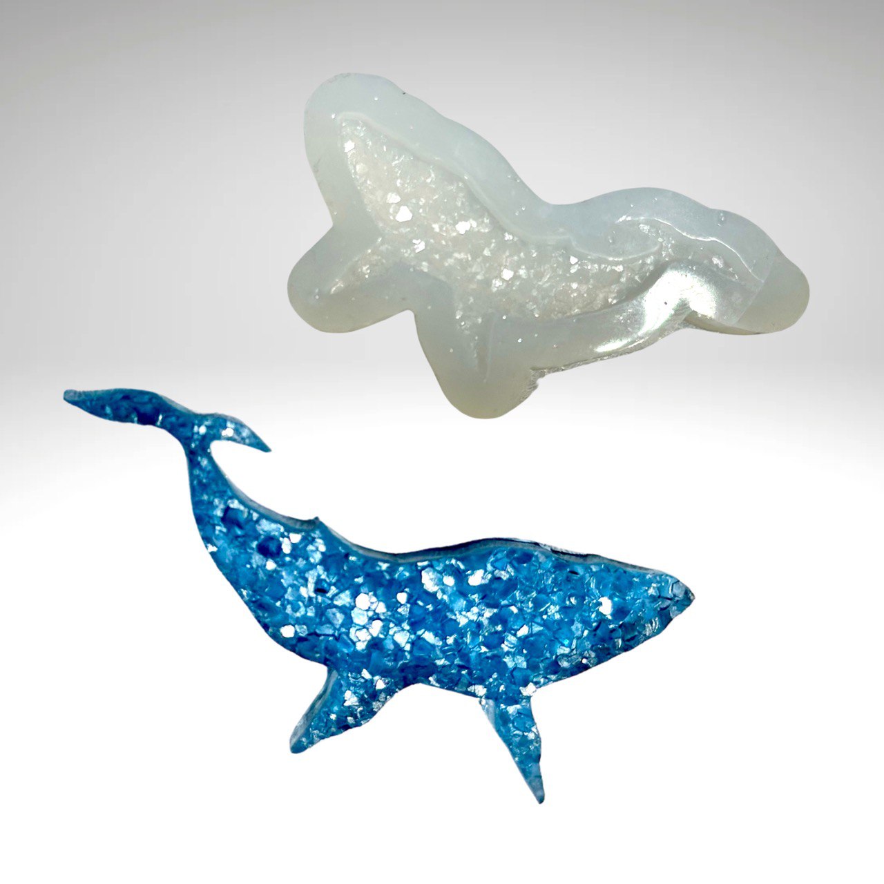 Druzy Whale Epoxy Resin Mold - DIY Jewelry Making Supplies