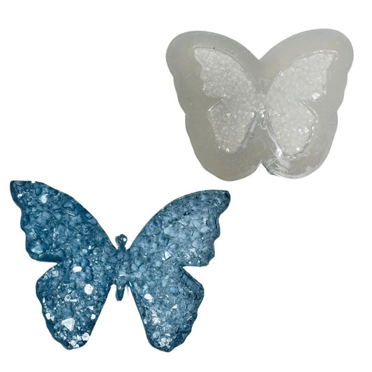 Butterfly Crystal Druzy Resin Mold for Jewelry and Keychain Making