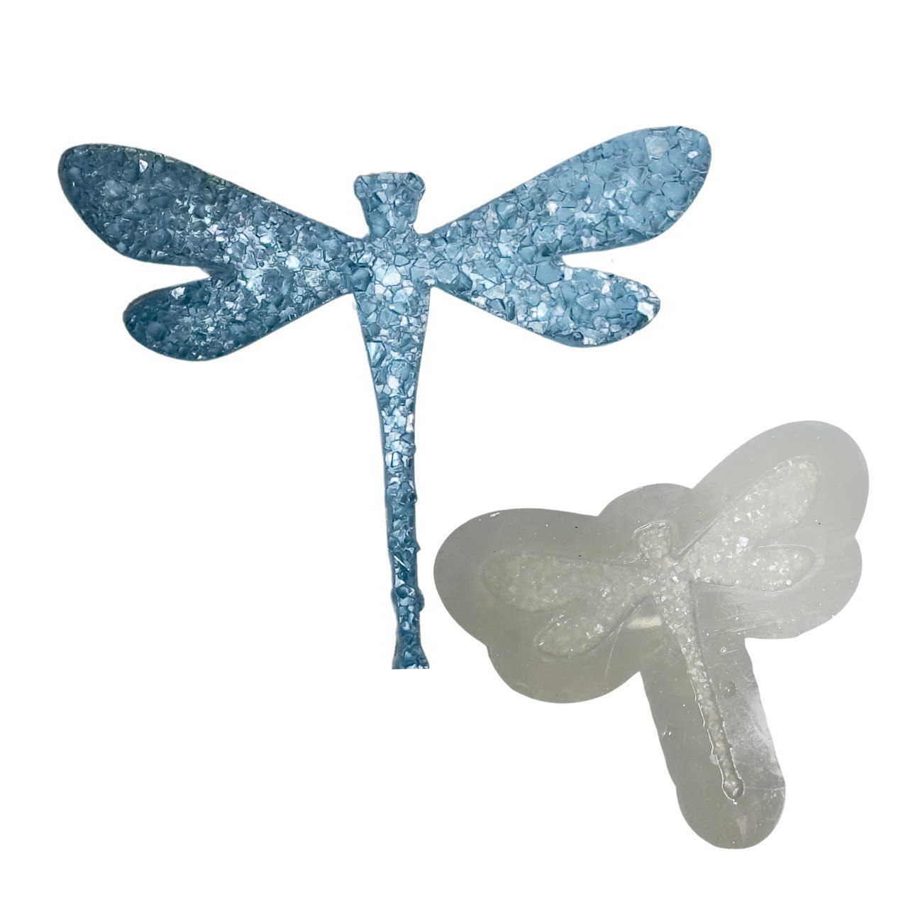 Dragonfly Crystal Druzy Resin Mold - DIY Jewelry and Keychain Craft Tool