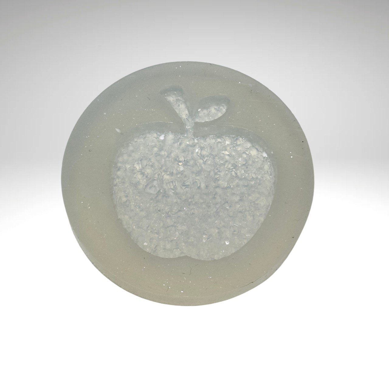 Crystal Apple Druzy Resin Mold - DIY Jewelry Making and Keychain