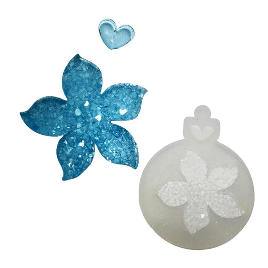 Crystal Flower Druzy Resin Mold | DIY Jewelry and Keychain Mold