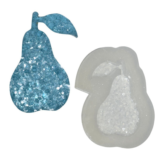 Crystal Druzy Pear Mold | Resin Mold for Jewelry and Keychain Making