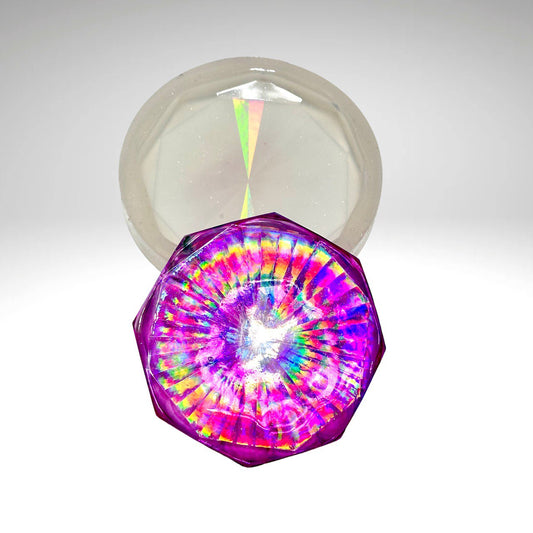 Hexagonal Holographic Coaster Silicone Mold