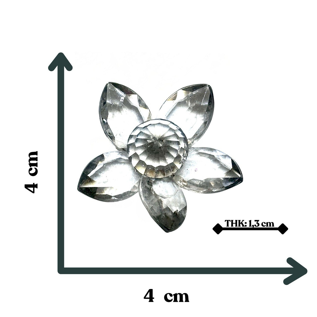 Small Crystal Flower Resin Mold - Silicone Mold for Crafting Jewelry