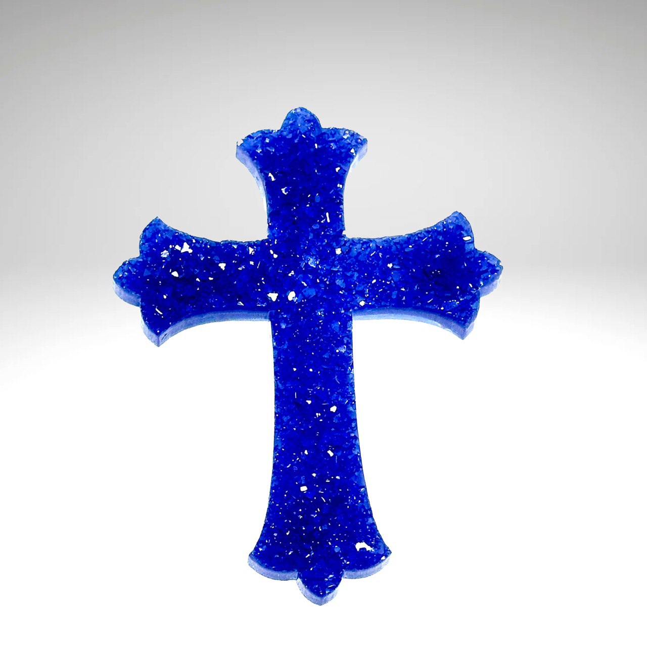 Cross with Sparkle Crystal Silicone Mold for DIY Crafts