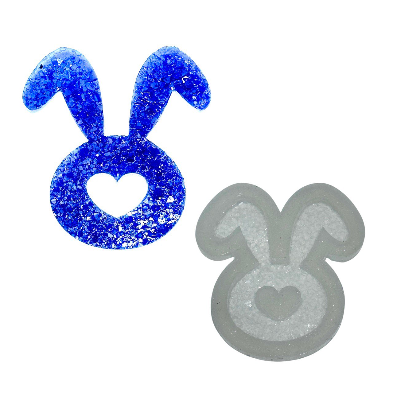 Silicone Mold for Rabbits with Crystals