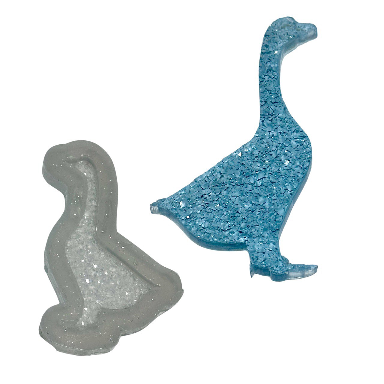 Goose Silicone Mold with Crystals Druzy Goose Mold