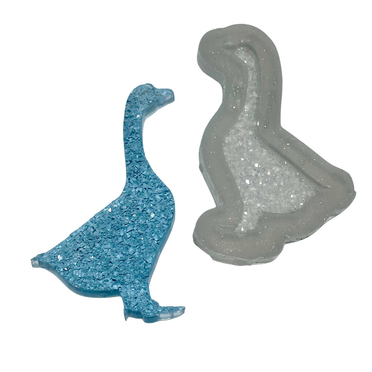 Goose Silicone Mold with Crystals Druzy Goose Mold