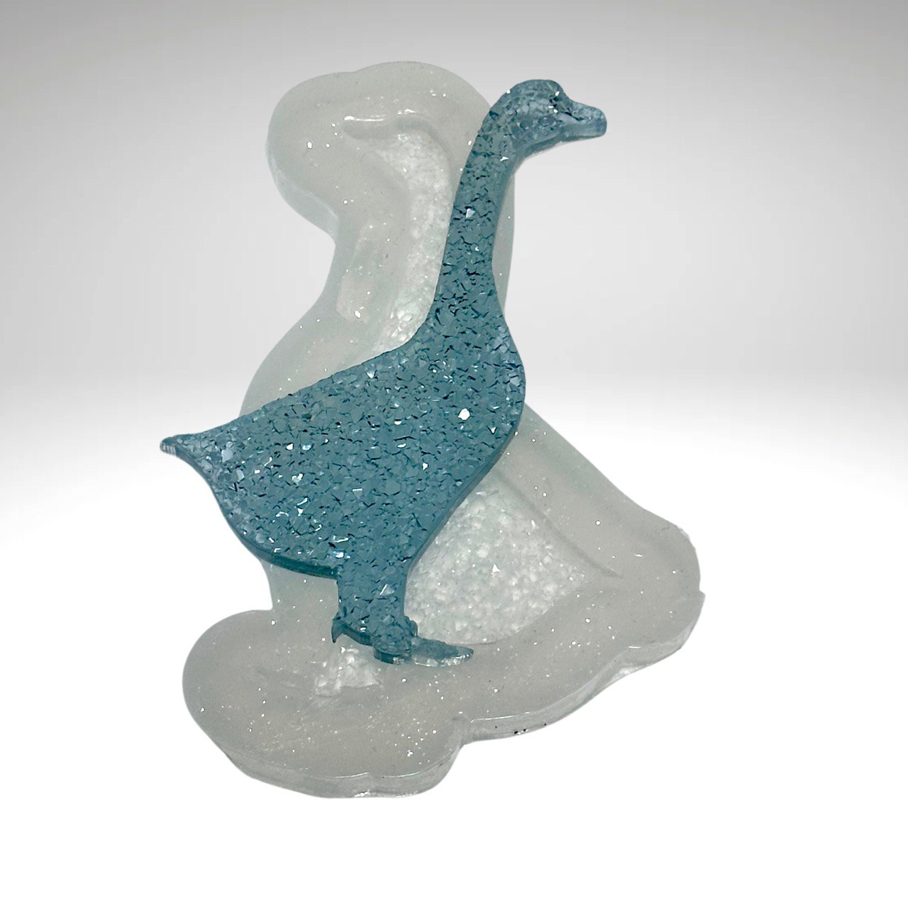 Goose Silicone Mold with Crystals Druzy Goose Mold