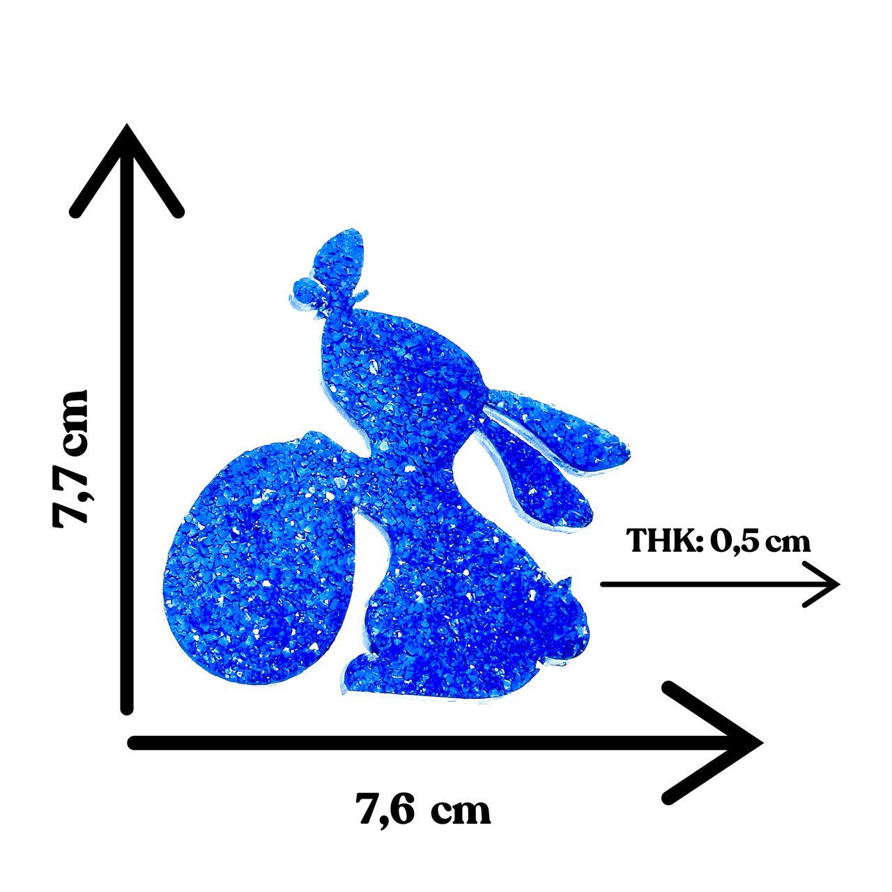 Druzy Bunny Silicone Mold for Resin & UV Resin