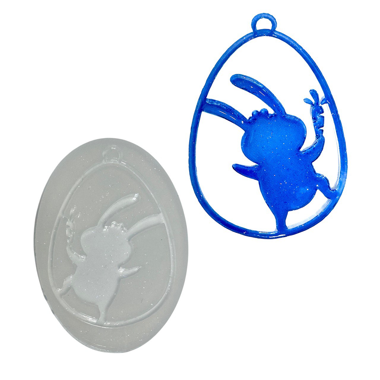 Easter Egg Silicone Mold for Resin | Pendant Jewelry Mold