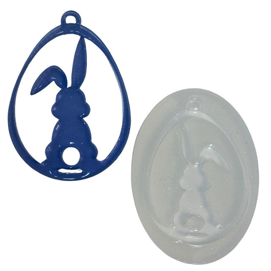 Bunny Easter Egg Silicone Mold for Resin