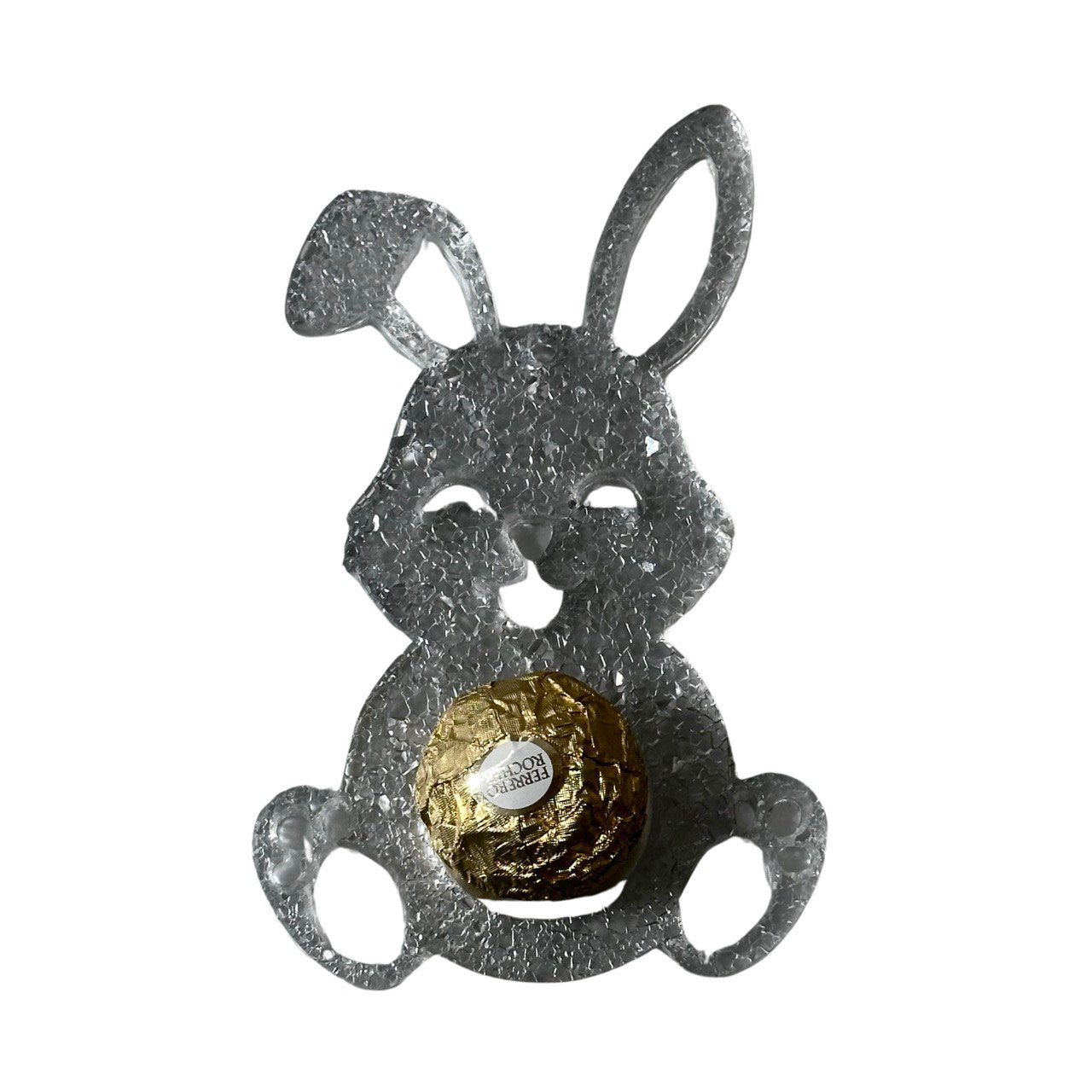 Sparkly Crystal Bunny Resin Silicone Mold for Candy Holder