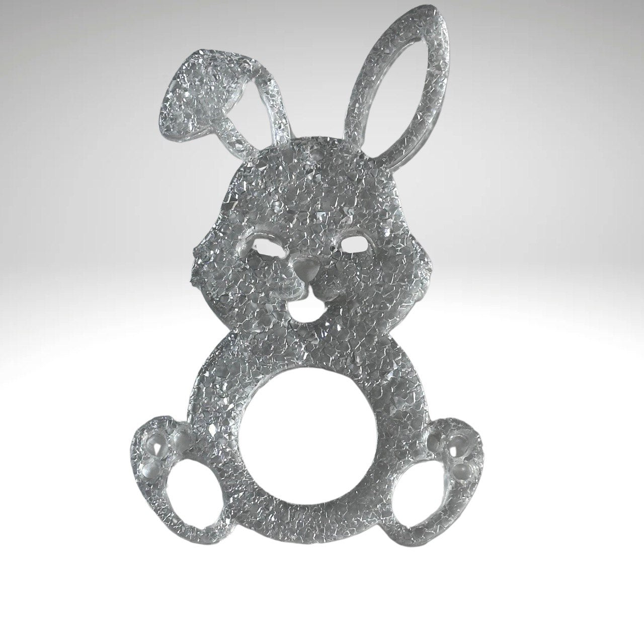 Sparkly Crystal Bunny Resin Silicone Mold for Candy Holder