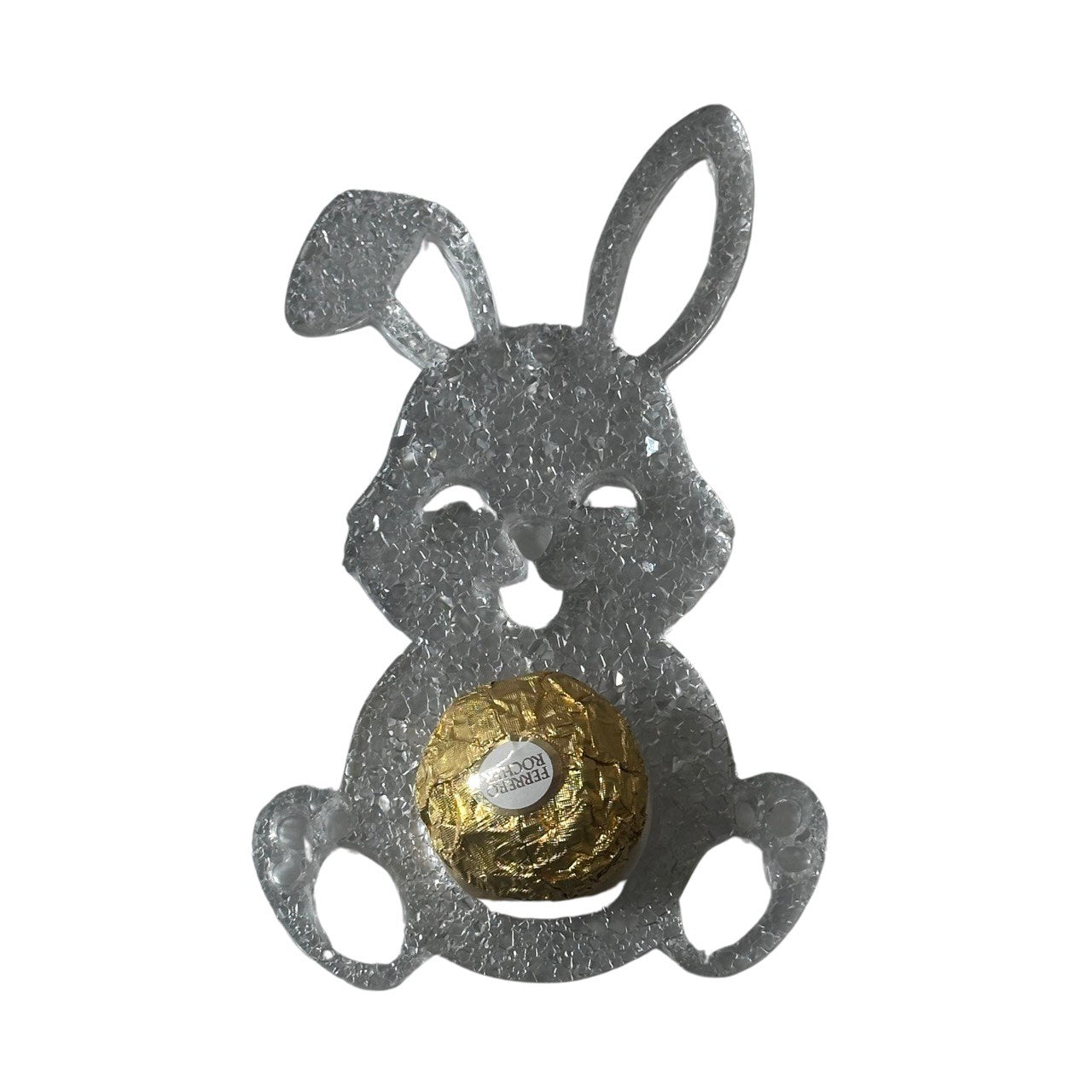 Sparkly Crystal Bunny Resin Silicone Mold for Candy Holder