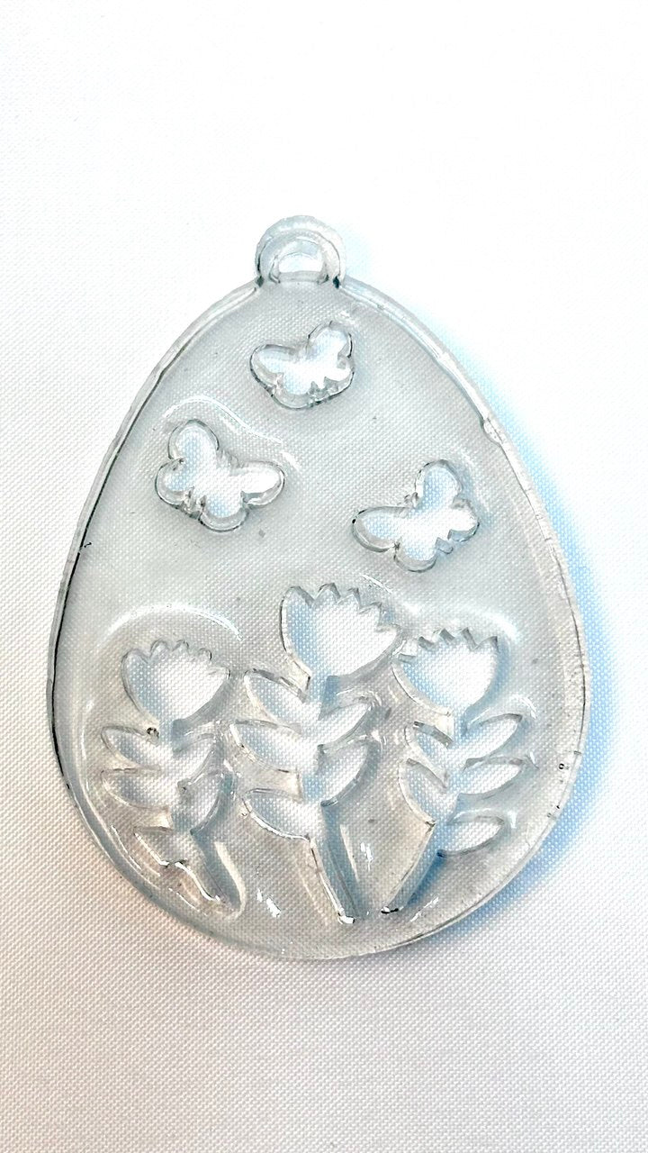 Floral Easter Egg Silicone Resin Mold for DIY Crafts