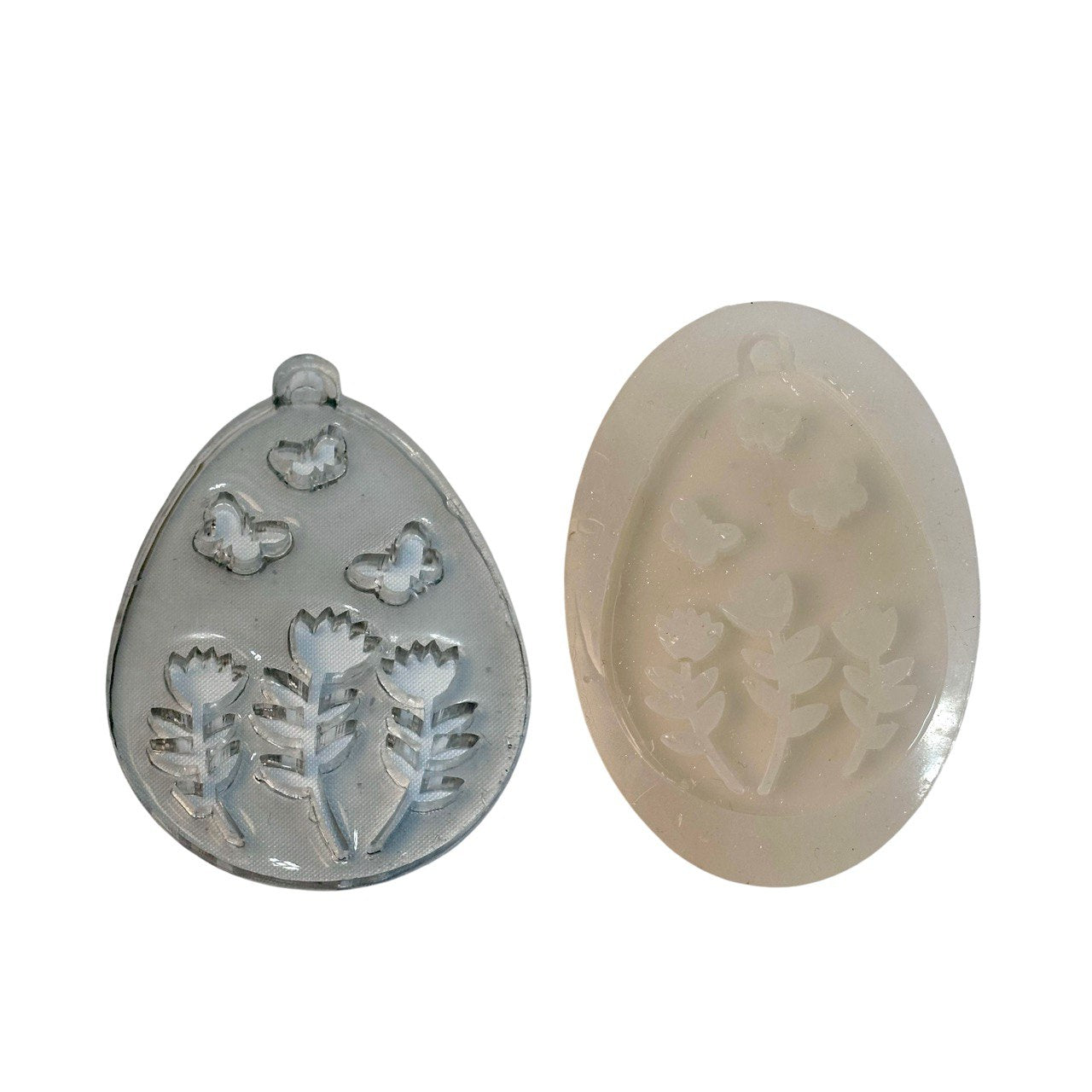 Floral Easter Egg Silicone Resin Mold for DIY Crafts