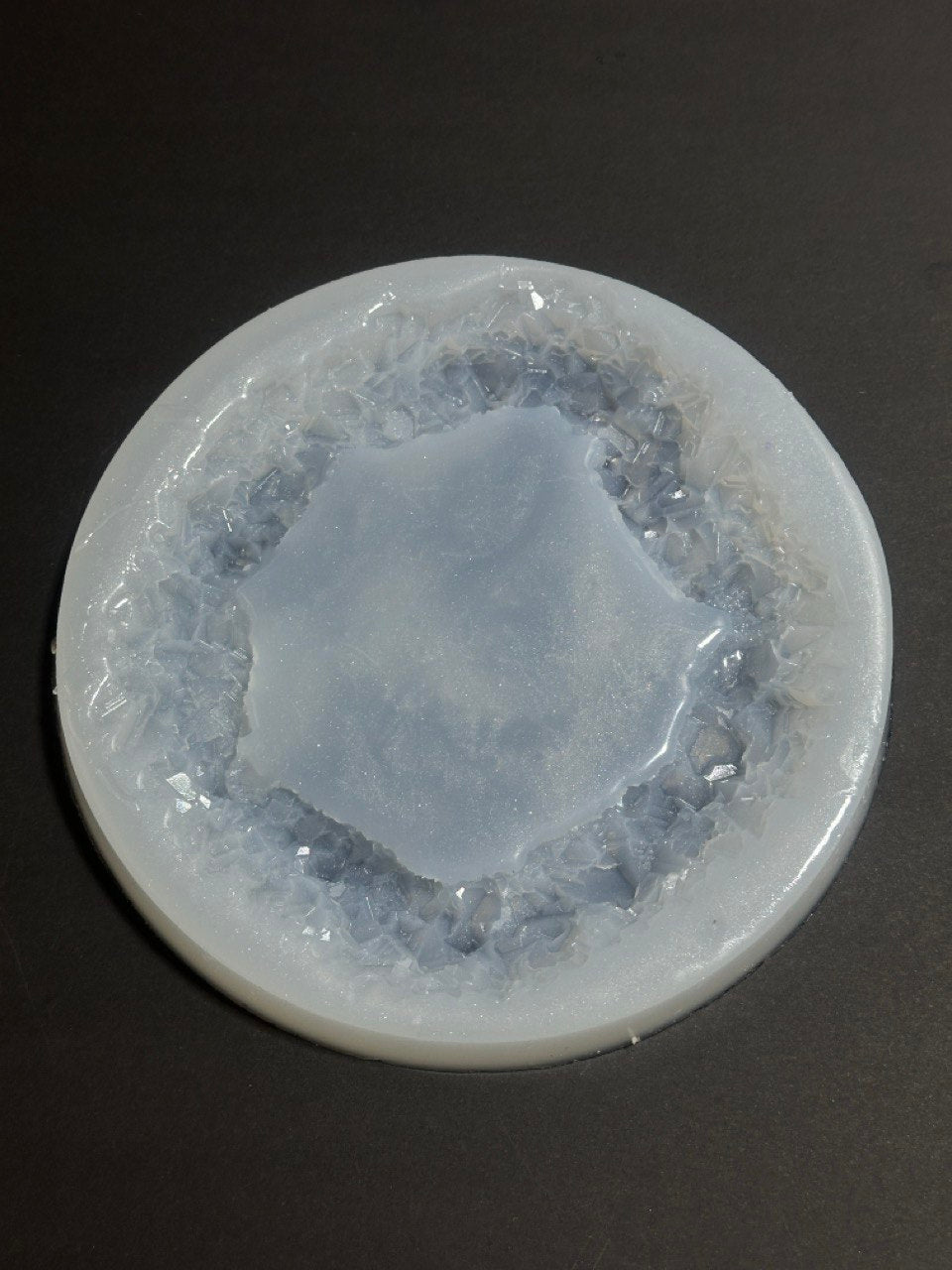 Silicone Mold for Modern Crystal Edged Tray