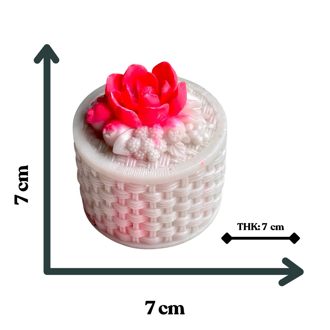 Flower Fruits Basket Shape Silicone Mold for DIY Flower