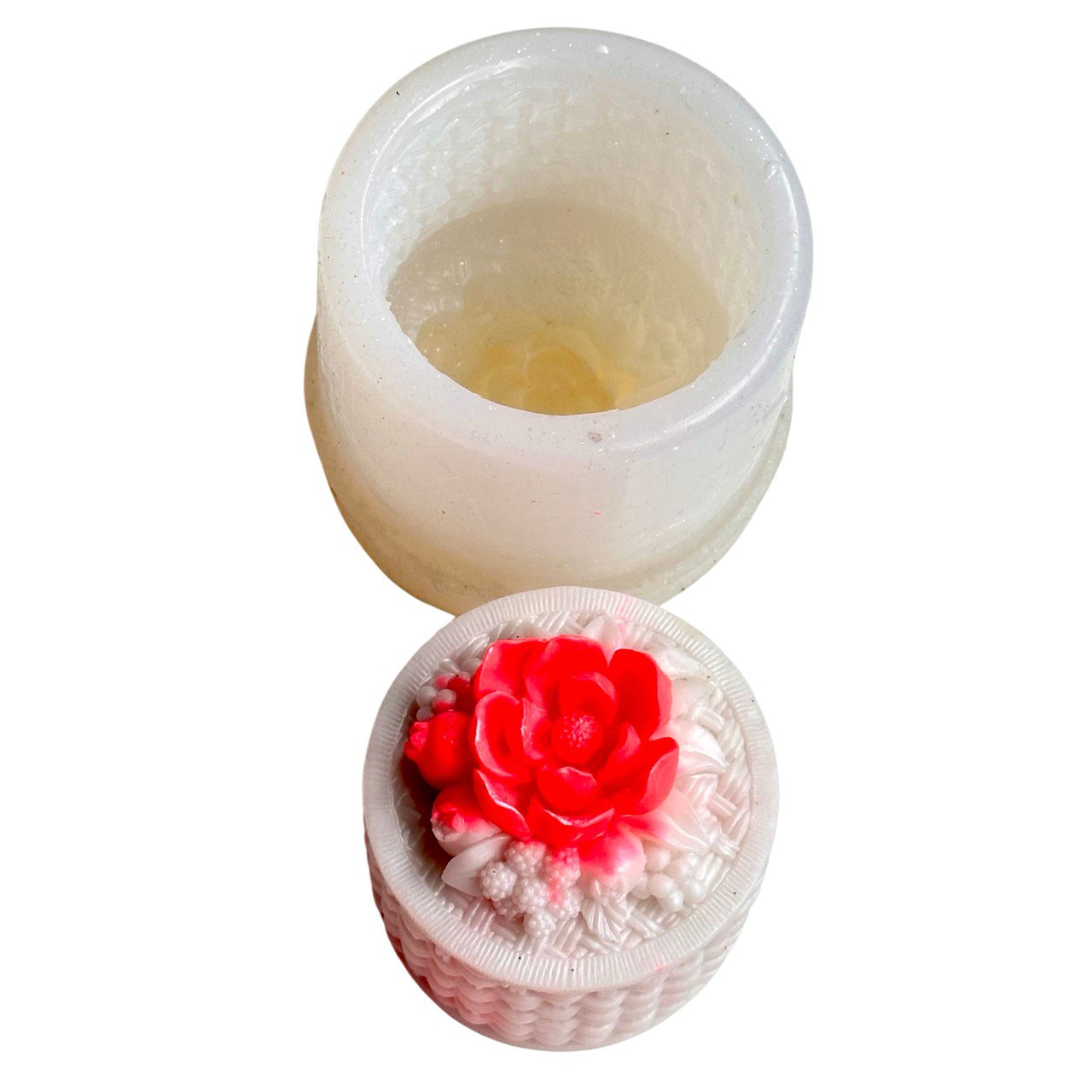 Flower Fruits Basket Shape Silicone Mold for DIY Flower