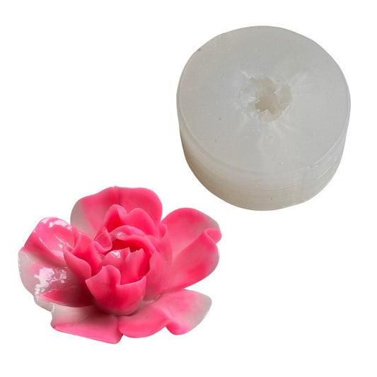 Peony 3D Flower Silicone Mold for Resin, Wax, and Soap Craft