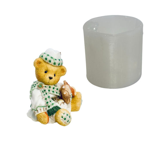Silicone Mold - Scottish Bear with Bagpipes