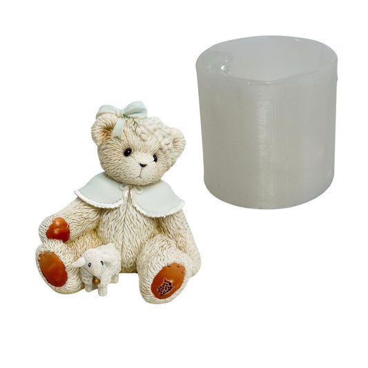 Charming Teddy Bear and Little Sheep Silicone Mold