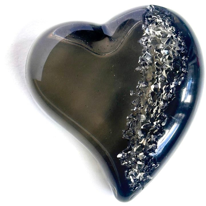 Druzy Crystal Geode Heart Silicone Mold