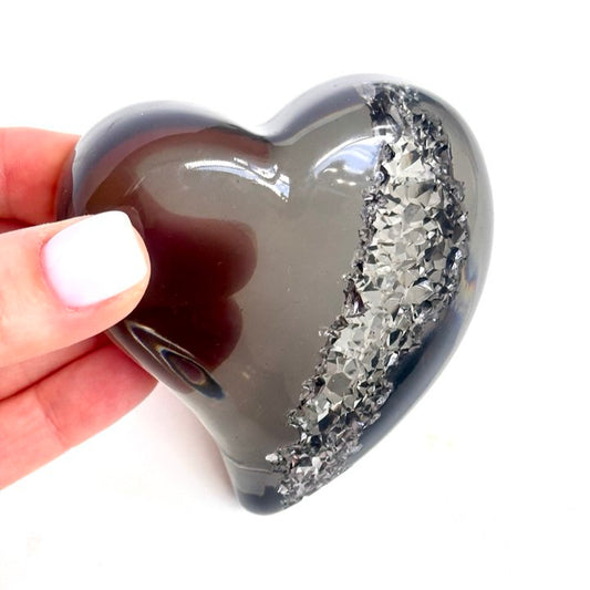Druzy Crystal Geode Heart Silicone Mold