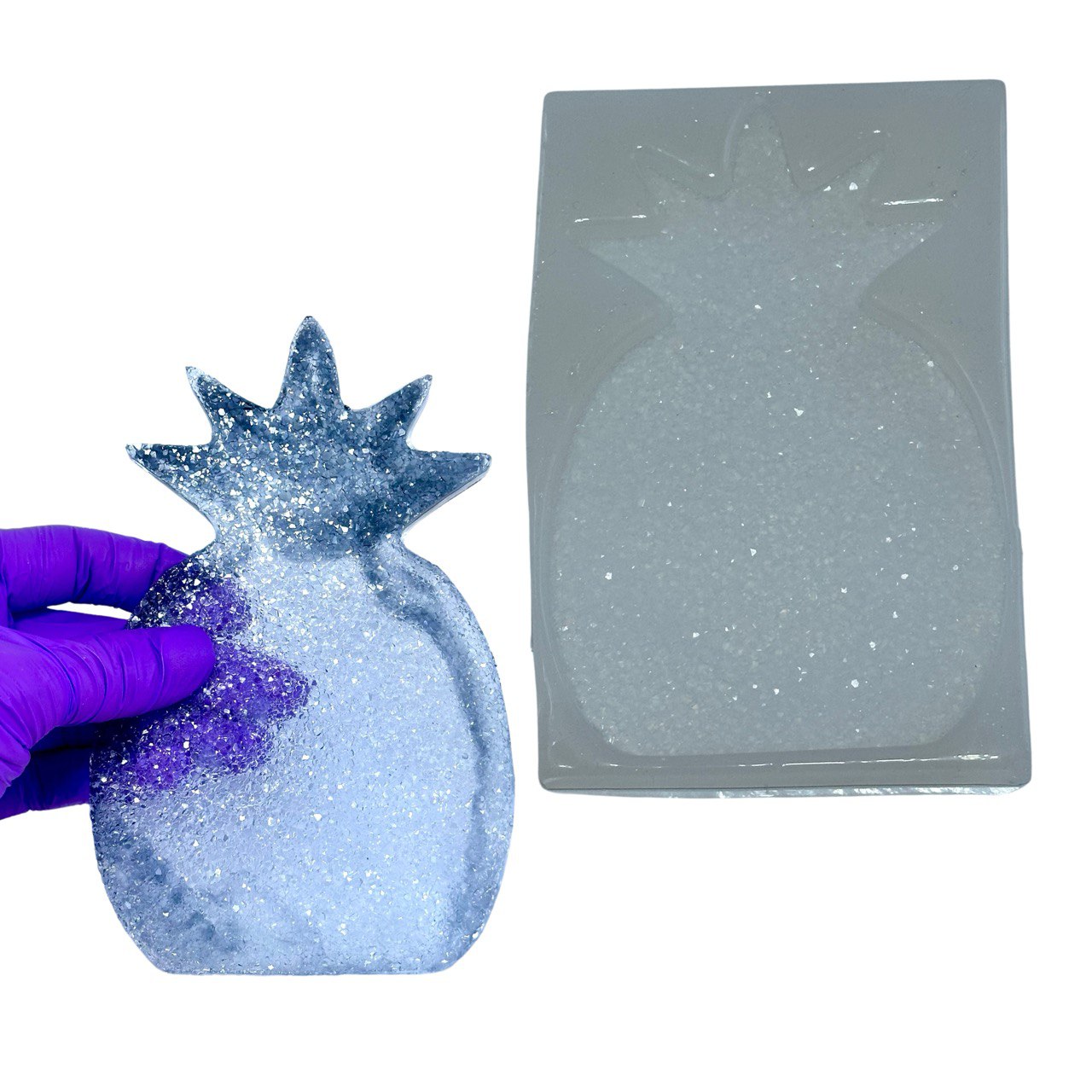 Silicone Pineapple Druzy Crystal Tray Mold