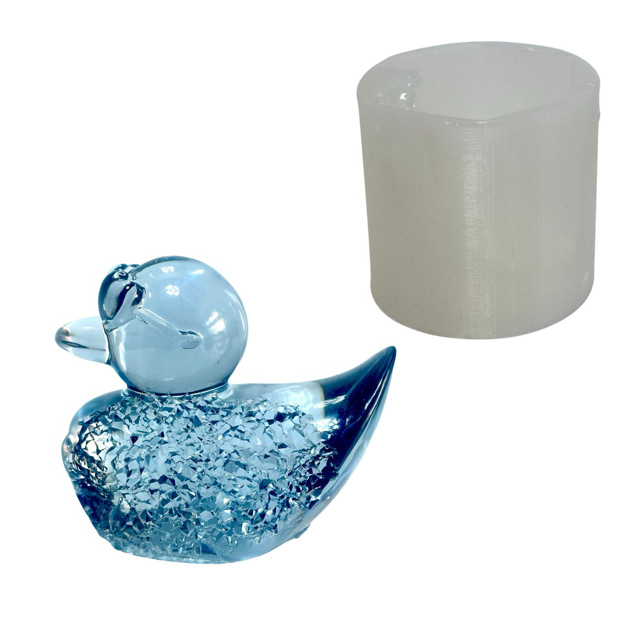 Handmade 3D Druzy Duck Mold