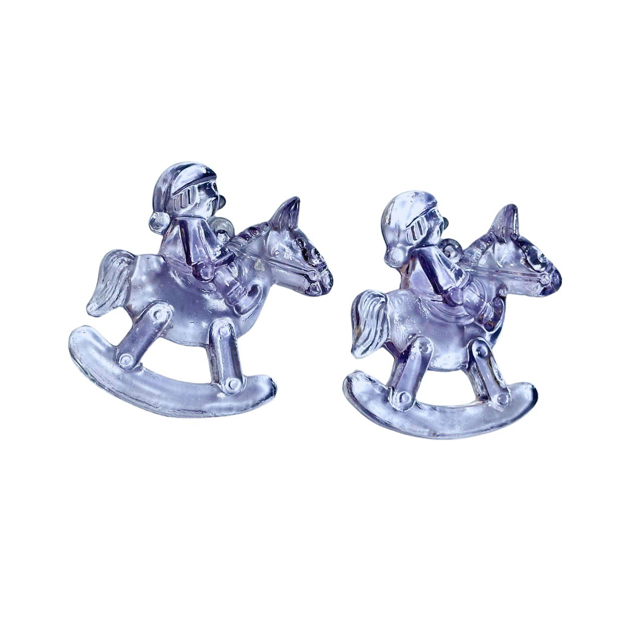 2 Snowmen on Horse 3D Silicone Molds