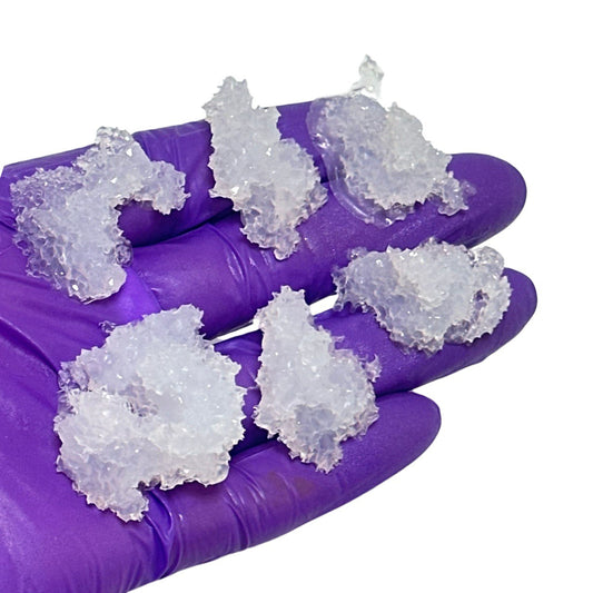 Set of 6 Small Insert Druzy-Style Crystal Silicone Molds with Inserts