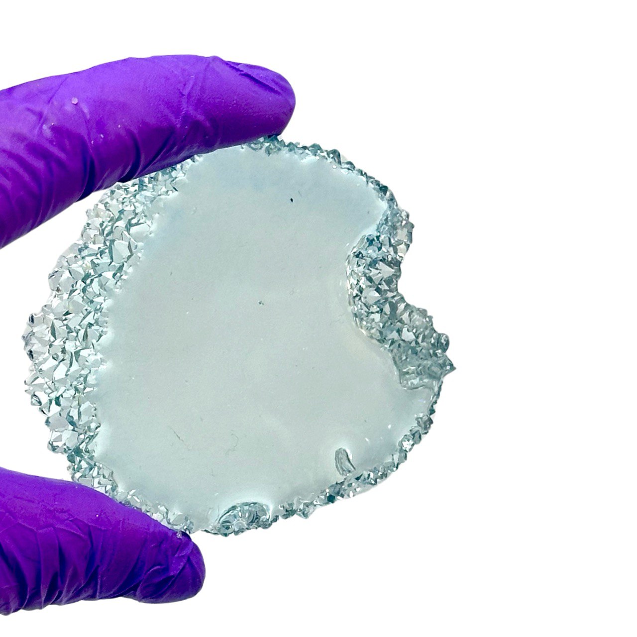 Crystal Edge Silicone Mold – Round Resin Mold