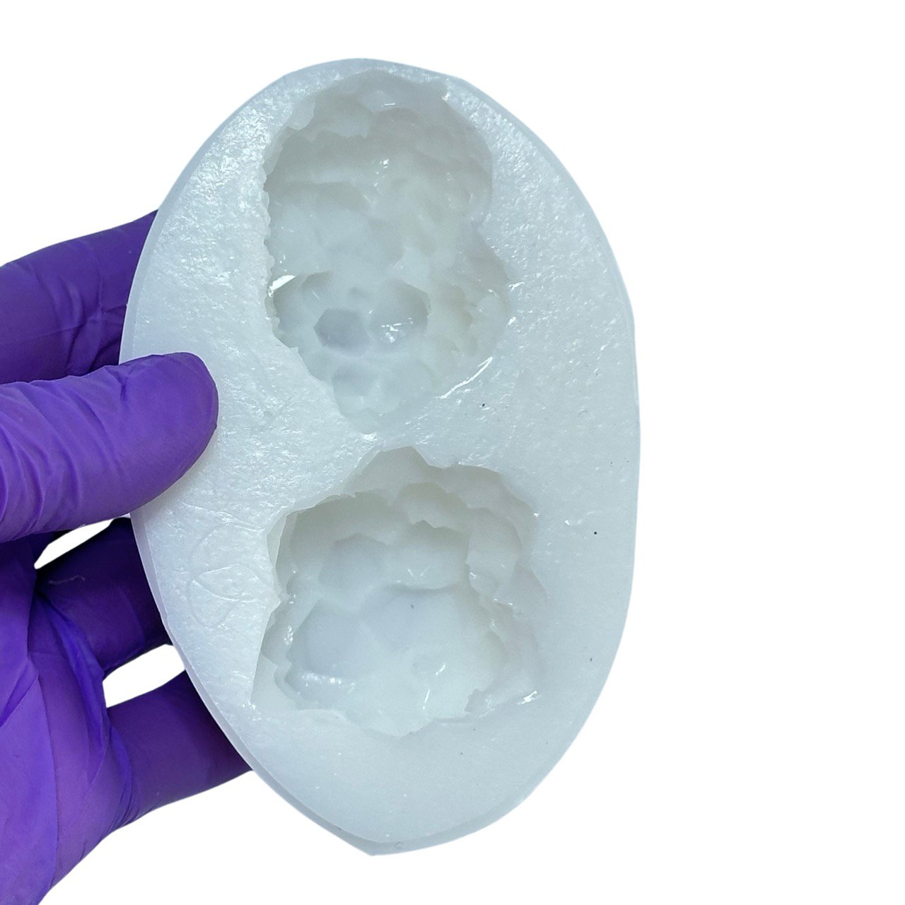 2 pc Crystal Cluster Ring Shapes Silicone Moulds