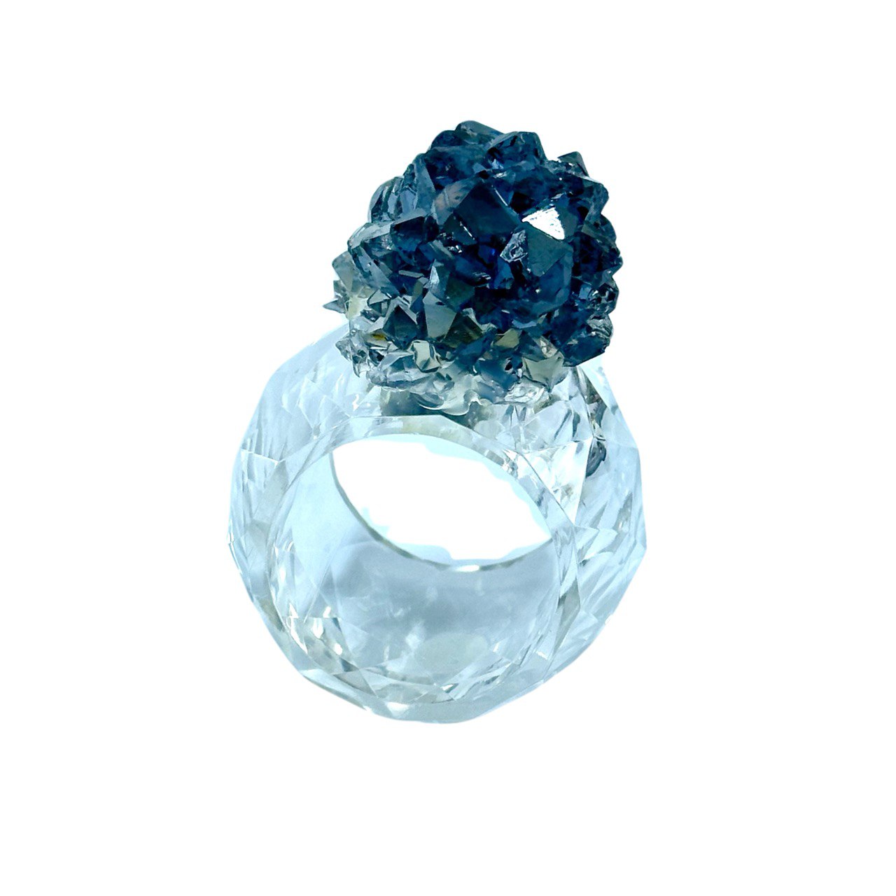 2 pc Crystal Cluster Ring Shapes Silicone Moulds
