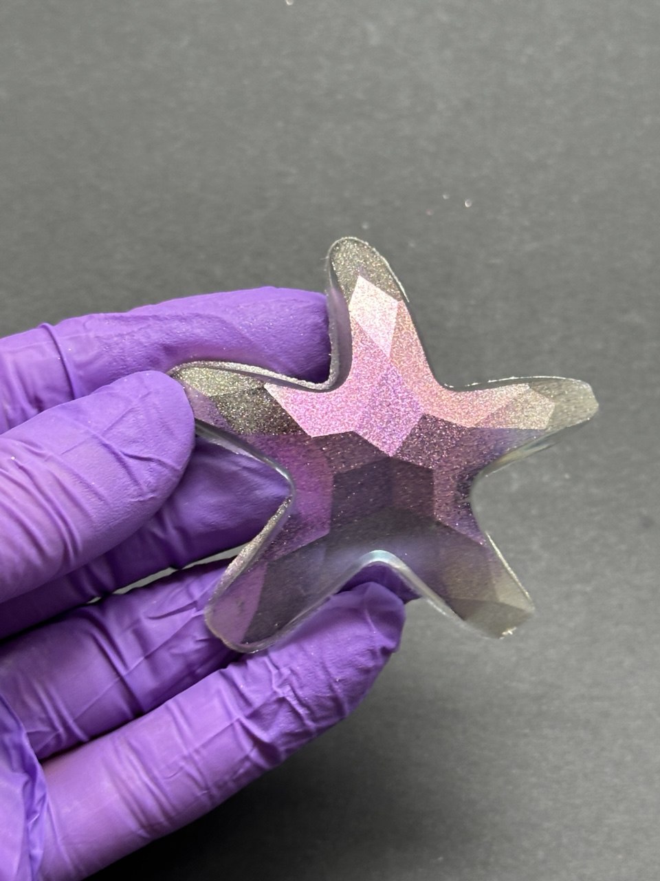 Starfish Silicone Mold for Resin | Faceted Sea Star Ornament Mold