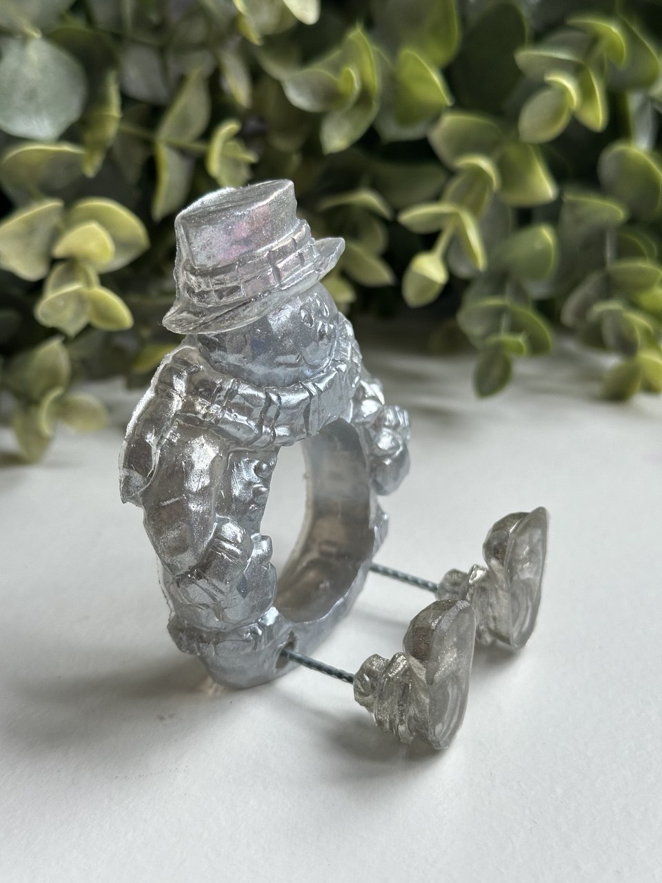 Snowman Silicone Mold for Resin – Candy or Money Holder Mold