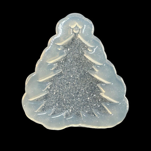Crystal Christmas Tree Resin Mold – Druzy Silicone Mold for DIY Ornaments