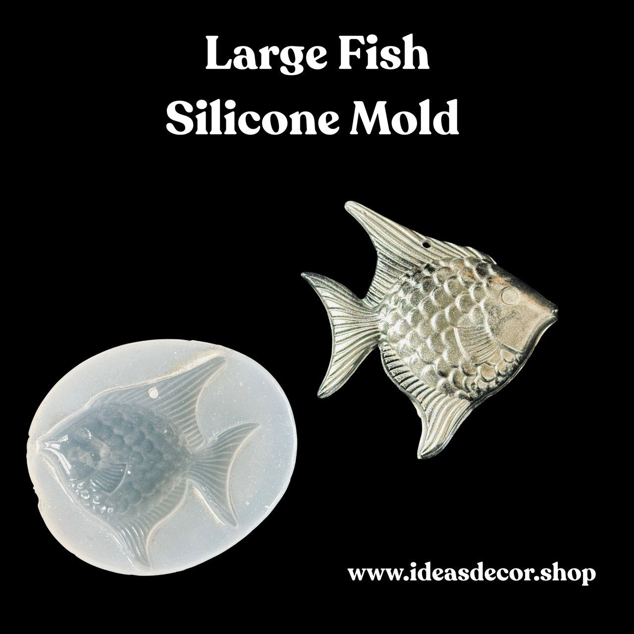 Large Fish Silicone Mold for Resin