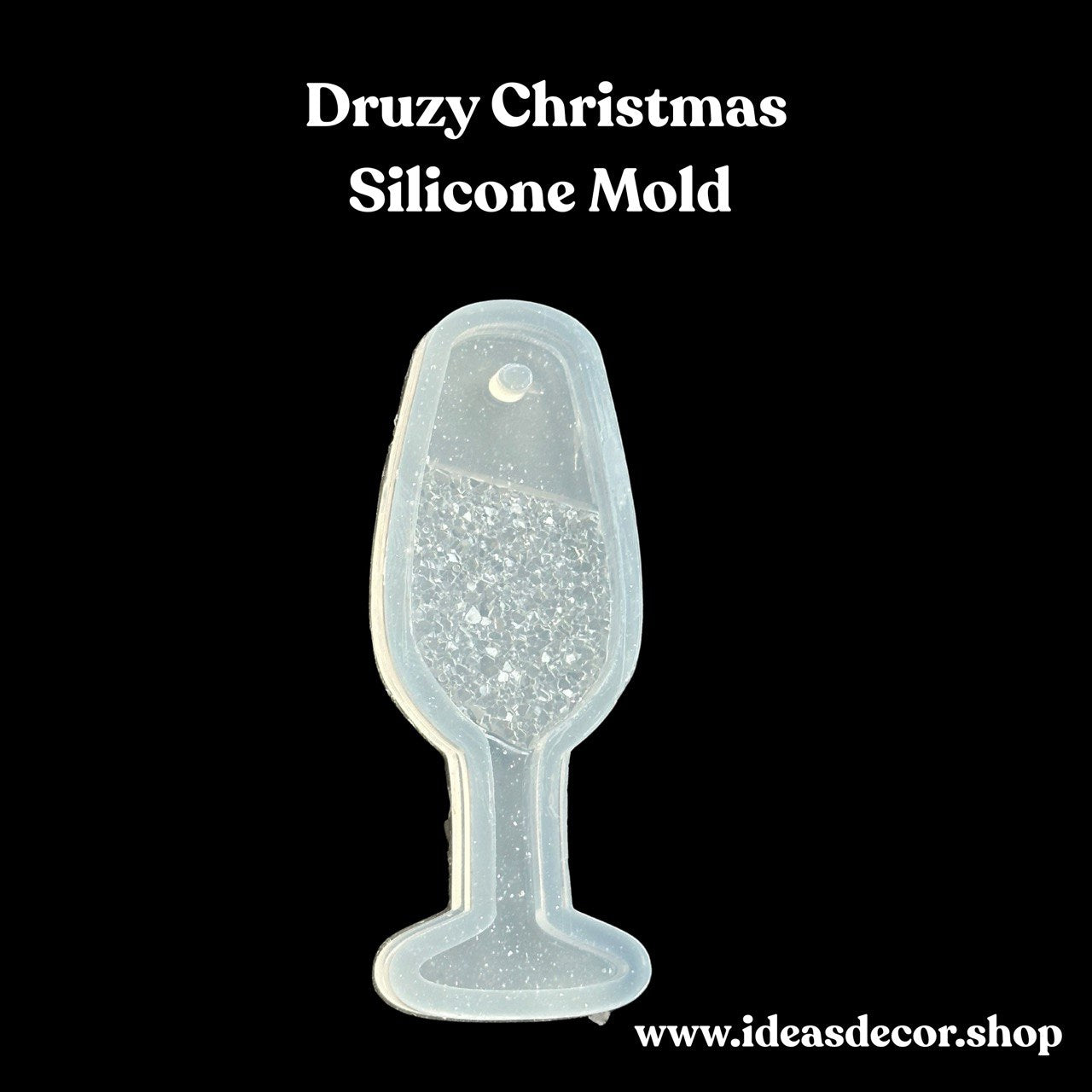 Crystal Glass Christmas Ornament Silicone Mold for DIY Holiday Crafts