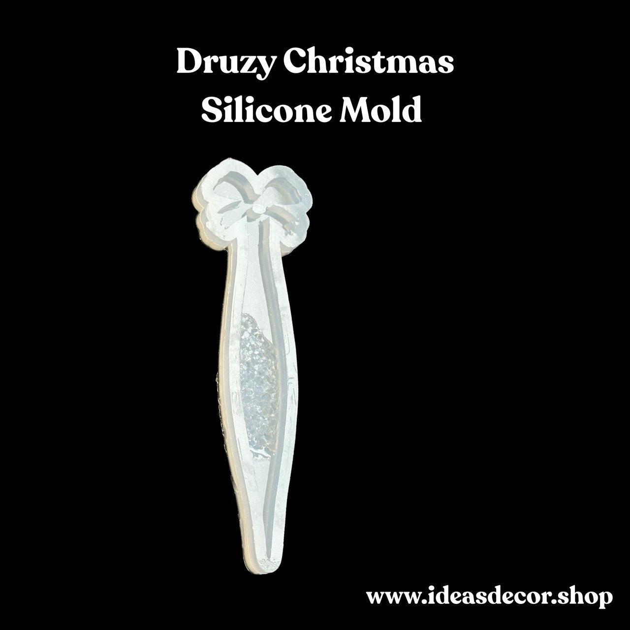 Christmas Tree Ornament Mold, Holiday Icicle Silicone Mold