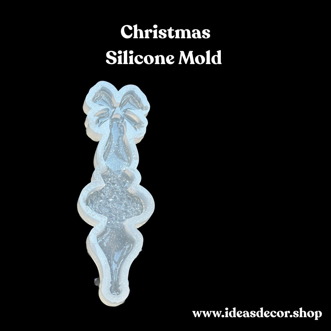 Small Druzy Crystal Christmas Tree Icicle Mold