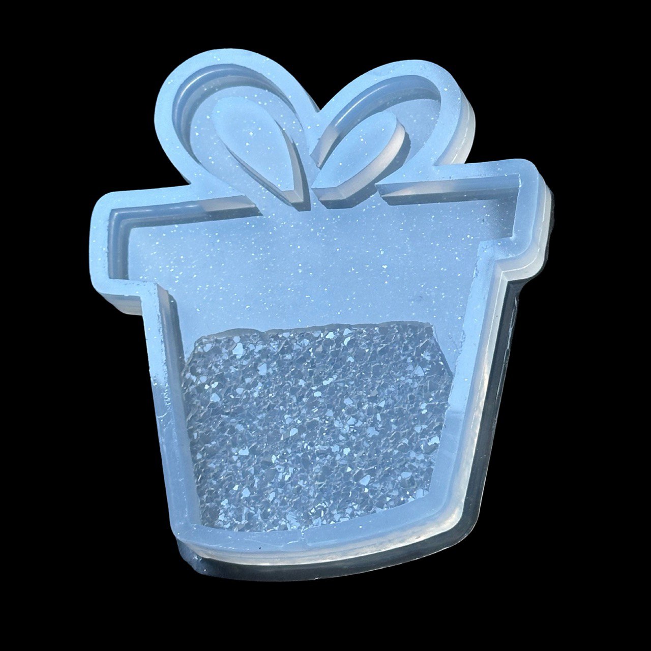 Silicone Resin Tree Toys Mould with Crystals for Christmas Gifts