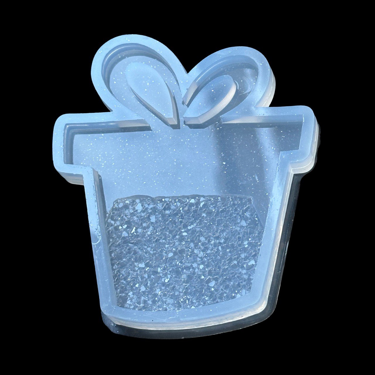 Silicone Resin Tree Toys Mould with Crystals for Christmas Gifts