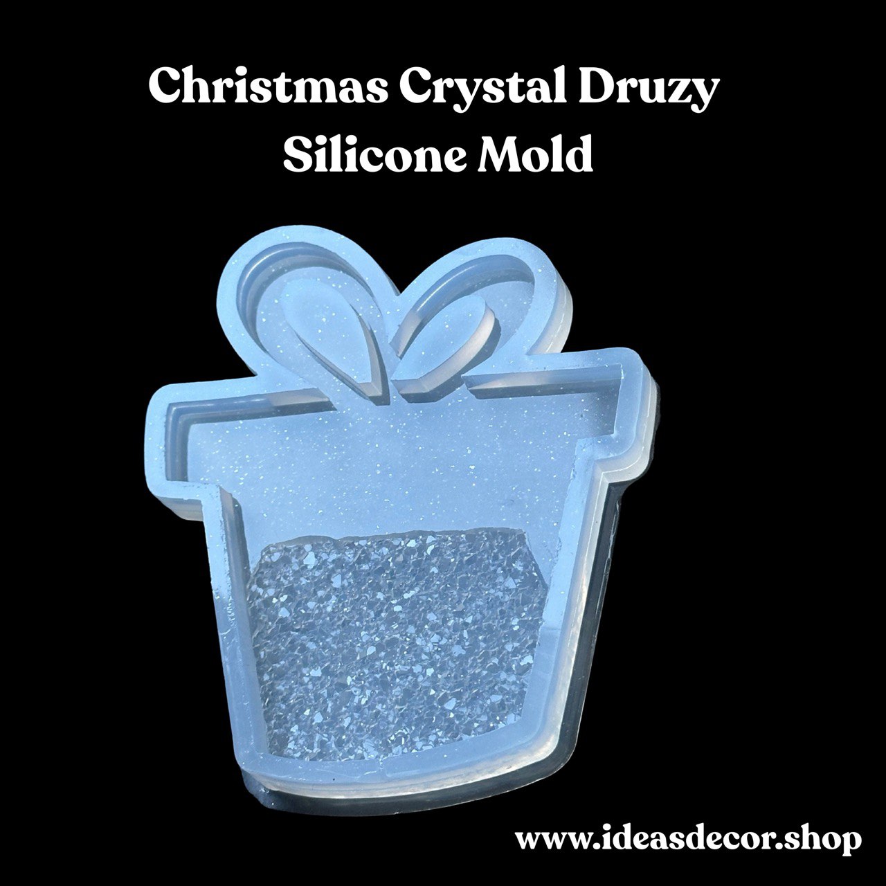 Silicone Resin Tree Toys Mould with Crystals for Christmas Gifts