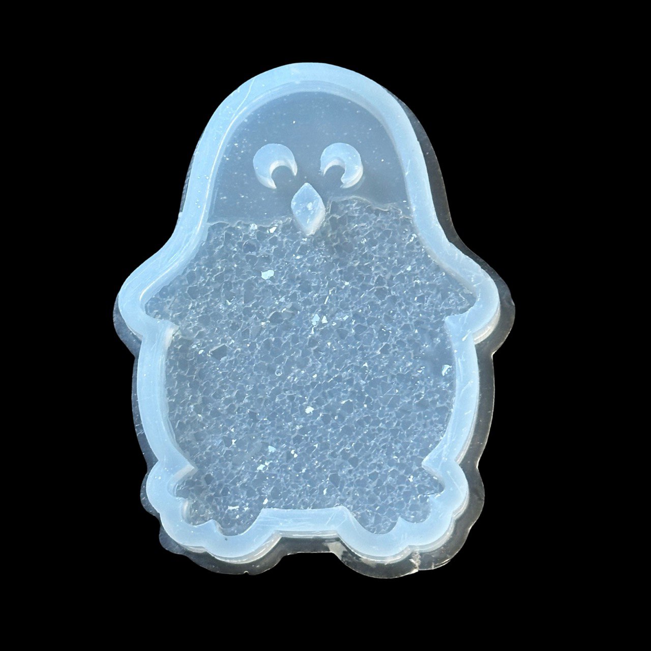Small Penguin Silicone Mold for Resin | Christmas Ornament Mold